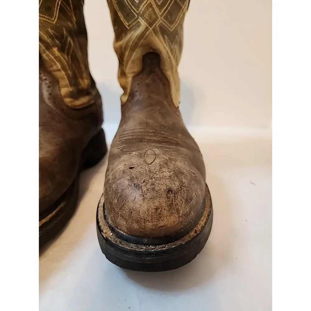 Ariat Steel Toe Mens 8.5 D Work Boots brown